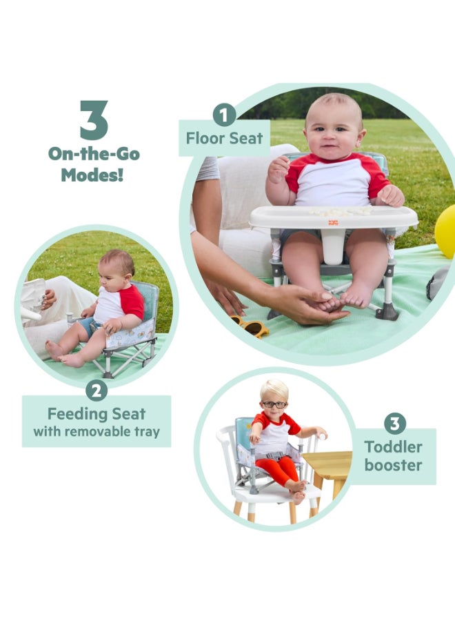 Bright Starts Disney Baby Winnie the Pooh Pop ‘N Sit Portable 3-in-1 Booster Seat (12.7 x 38.1 cm) - Image 2